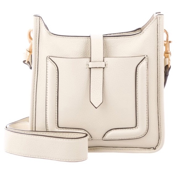 Rebecca Minkoff Handbags - Rebecca Minkoff Creme Leather Crossbody  Bag